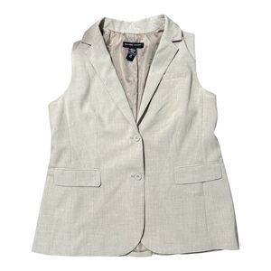 New York & Co. Stretch Women's Vest Beige Size 16